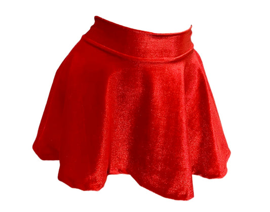 Velvet Red Skirt